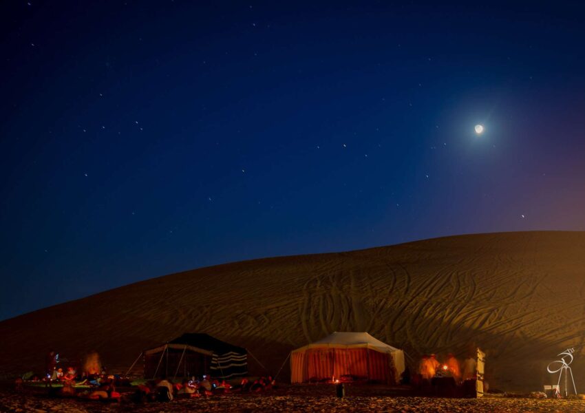 Qatar desert safari Sand Night View