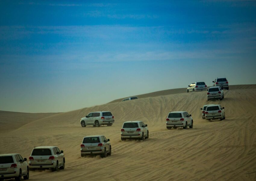 Qatar desert safari Sand Car View