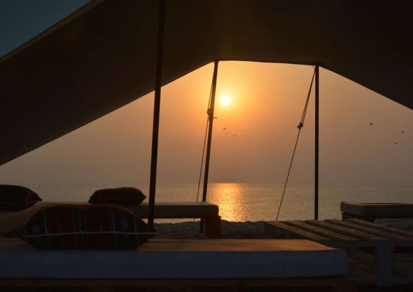 Desert Safari Sunset Boat View