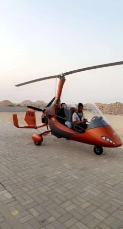 Gyrocopter tour in Qatar offering scenic aerial views