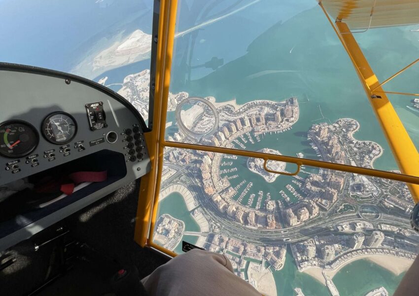 Archer Plane in Qatar View from Above
