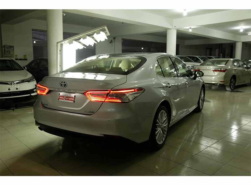 Toyota Camry with Driver Qatar back view