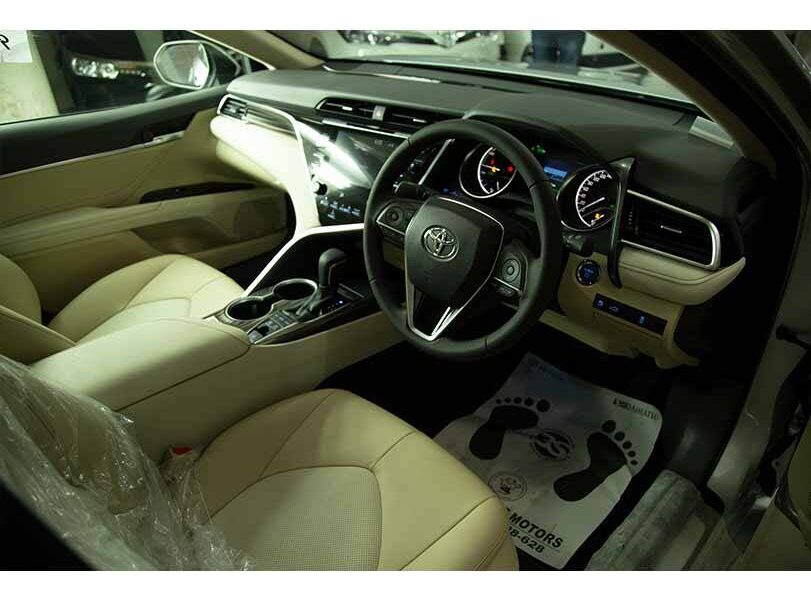 Toyota Camry with Driver Qatar interior view