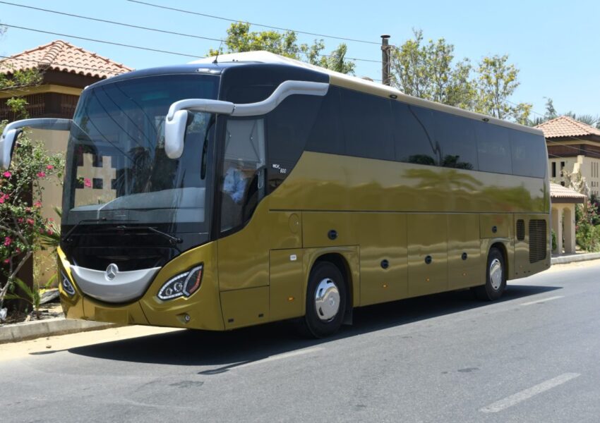 Premium Coach Bus Qatar Exterior View