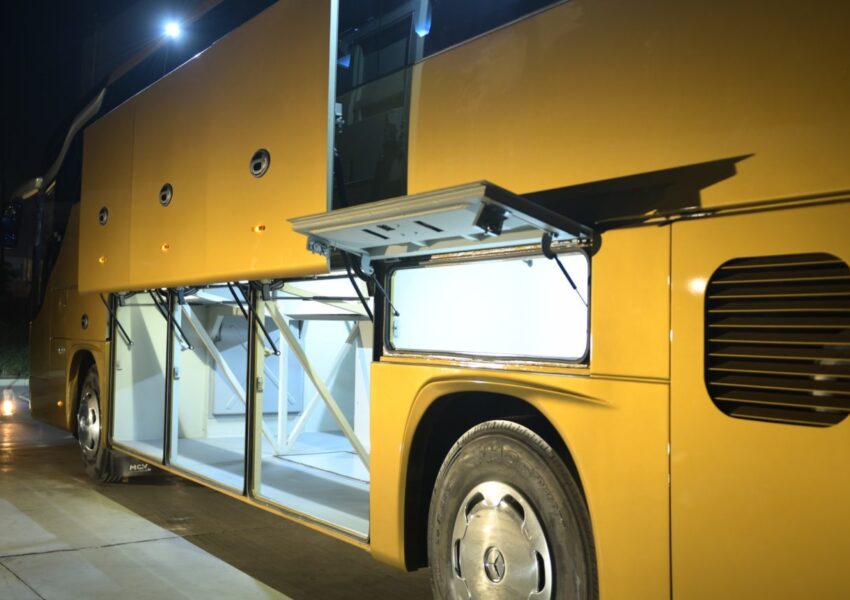 Premium Coach Bus Qatar Exterior View