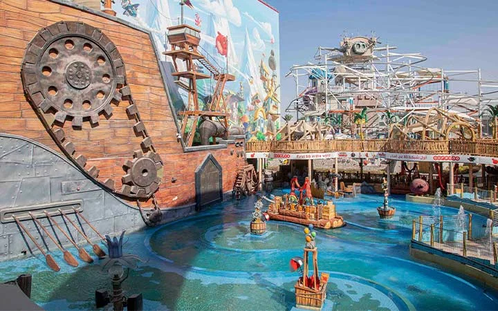Family-friendly water adventure and themed rides at Angry Birds World Qatar