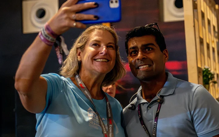 Guests capturing memories at Champions Club F1 Qatar event