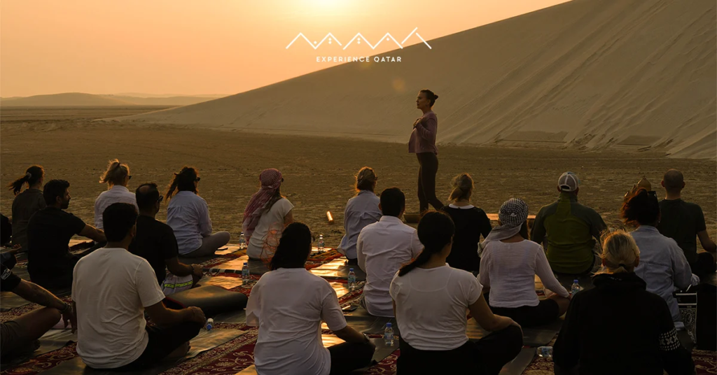 wellness tourism Qatar, desert yoga Doha, fitness retreats Qatar, healthy travel Qatar