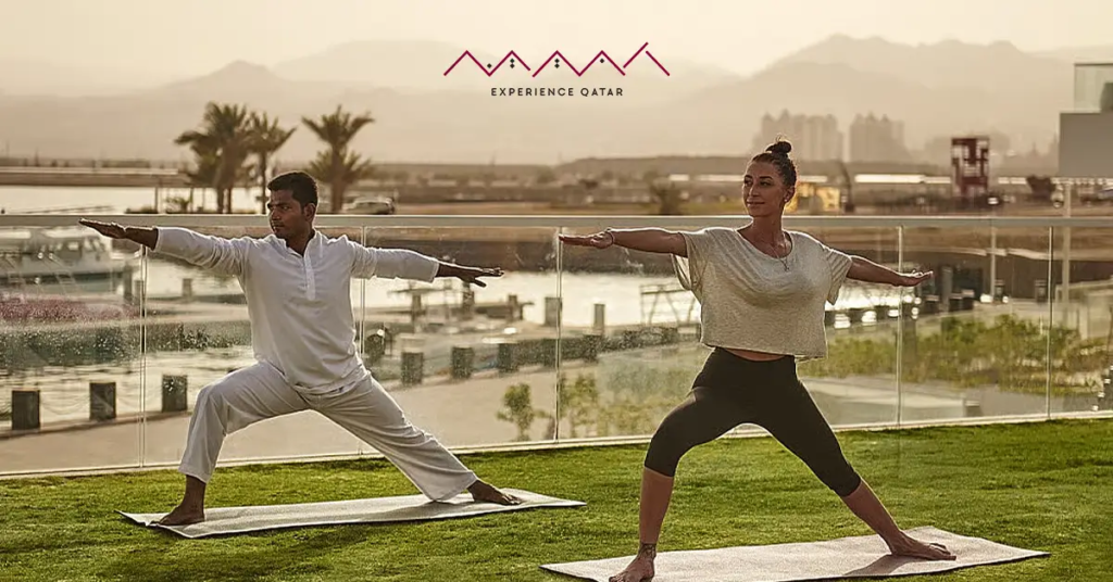 wellness tourism Qatar, desert yoga Doha, fitness retreats Qatar, healthy travel Qatar