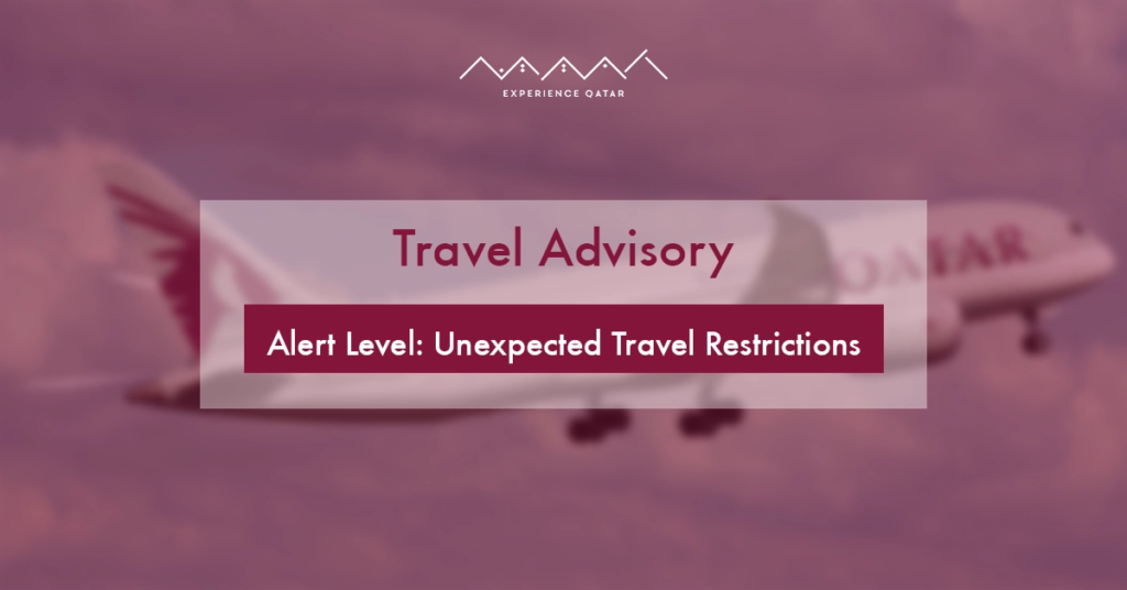 Qatar Tourism, travel restrictions, guest stay extension, hotel management Qatar.
